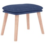 vidaXL Taburet, albastru, 45x29,5x35 cm, material textil vidaXL Taburet, albastru, 45x29,5x35 cm, material textil