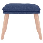 vidaXL Taburet, albastru, 45x29,5x35 cm, material textil vidaXL Taburet, albastru, 45x29,5x35 cm, material textil