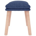 vidaXL Taburet, albastru, 45x29,5x35 cm, material textil vidaXL Taburet, albastru, 45x29,5x35 cm, material textil