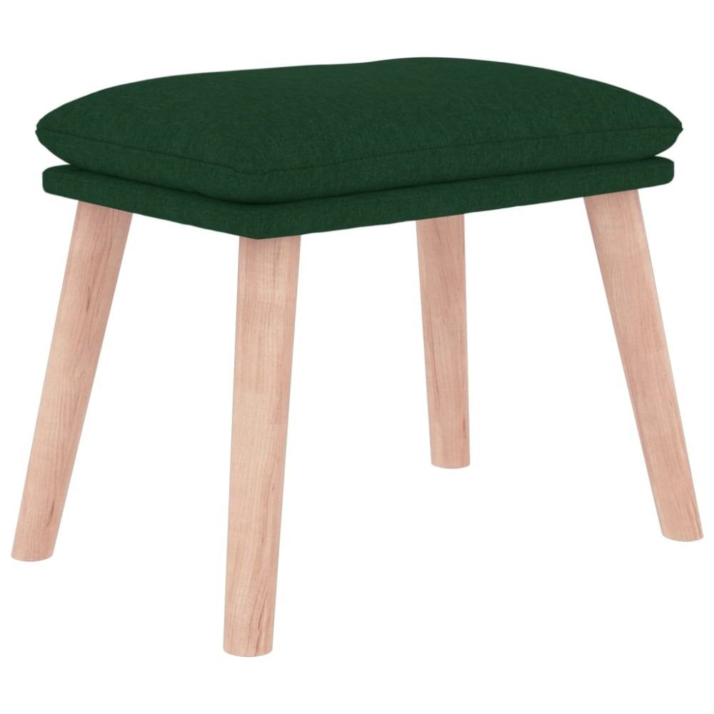 vidaXL Taburet, verde închis, 45x29,5x35 cm, material textil