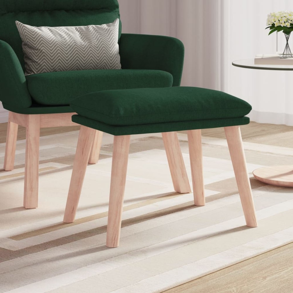 vidaXL Taburet, verde închis, 45x29,5x35 cm, material textil