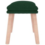 vidaXL Taburet, verde închis, 45x29,5x35 cm, material textil vidaXL Taburet, verde închis, 45x29,5x35 cm, material textil