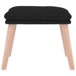 vidaXL Taburet, negru, 45x29,5x35 cm, material textil vidaXL Taburet, negru, 45x29,5x35 cm, material textil