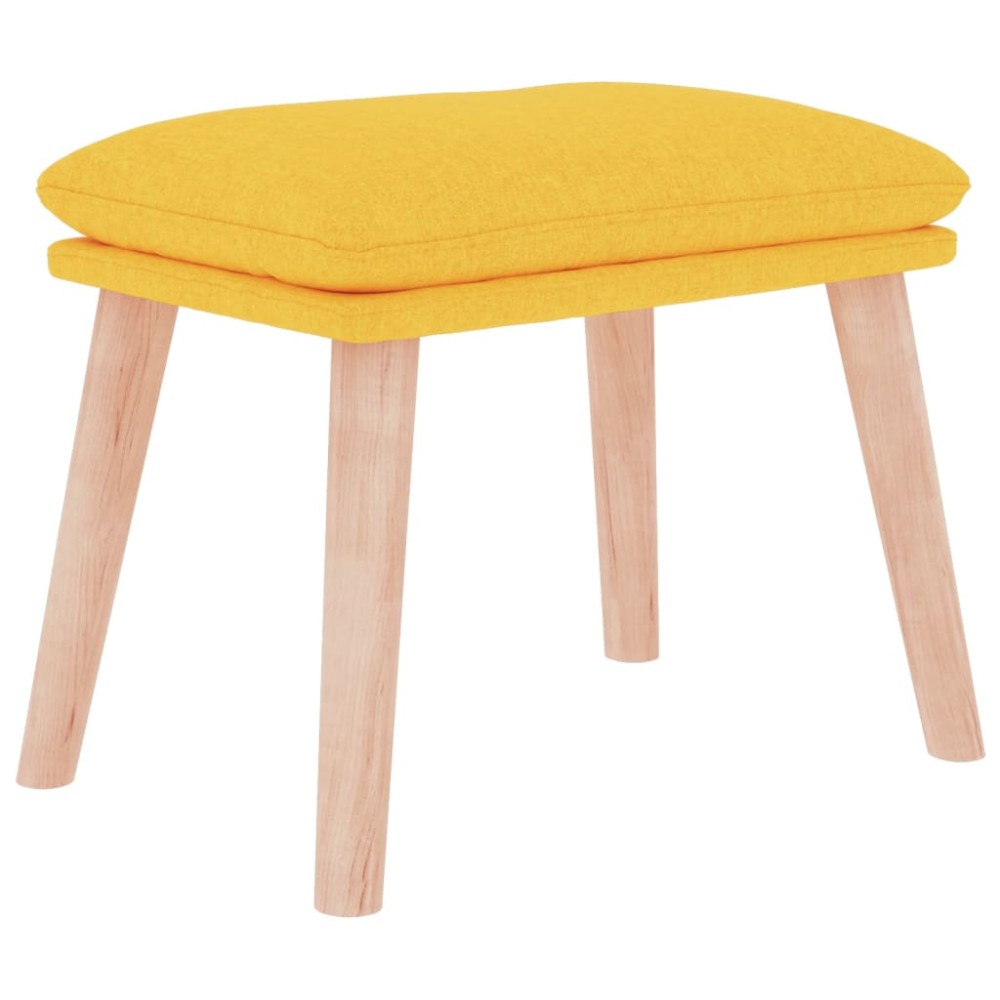 vidaXL Taburet, galben muștar, 45x29,5x35 cm, material textil