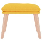 vidaXL Taburet, galben muștar, 45x29,5x35 cm, material textil vidaXL Taburet, galben muștar, 45x29,5x35 cm, material textil