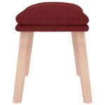 vidaXL Taburet, roșu vin, 45x29,5x35 cm, material textil vidaXL Taburet, roșu vin, 45x29,5x35 cm, material textil