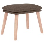 vidaXL Taburet, gri taupe, 45x29,5x35 cm, material textil vidaXL Taburet, gri taupe, 45x29,5x35 cm, material textil