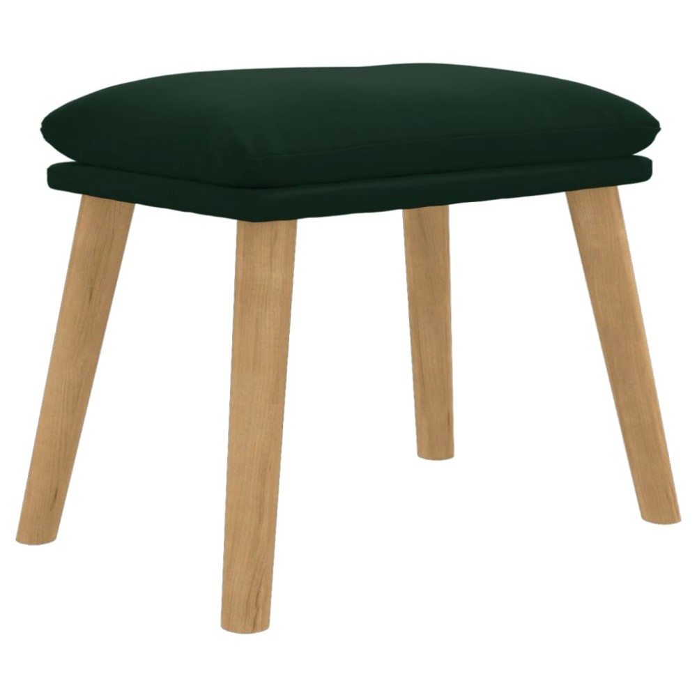 vidaXL Taburet, verde închis, 45x29,5x35 cm, catifea