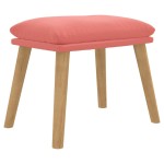 vidaXL Taburet, roz, 45x29,5x35 cm, catifea vidaXL Taburet, roz, 45x29,5x35 cm, catifea