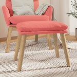 vidaXL Taburet, roz, 45x29,5x35 cm, catifea vidaXL Taburet, roz, 45x29,5x35 cm, catifea