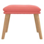 vidaXL Taburet, roz, 45x29,5x35 cm, catifea vidaXL Taburet, roz, 45x29,5x35 cm, catifea