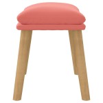 vidaXL Taburet, roz, 45x29,5x35 cm, catifea vidaXL Taburet, roz, 45x29,5x35 cm, catifea