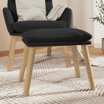 vidaXL Taburet, negru, 45x29,5x35 cm, catifea vidaXL Taburet, negru, 45x29,5x35 cm, catifea