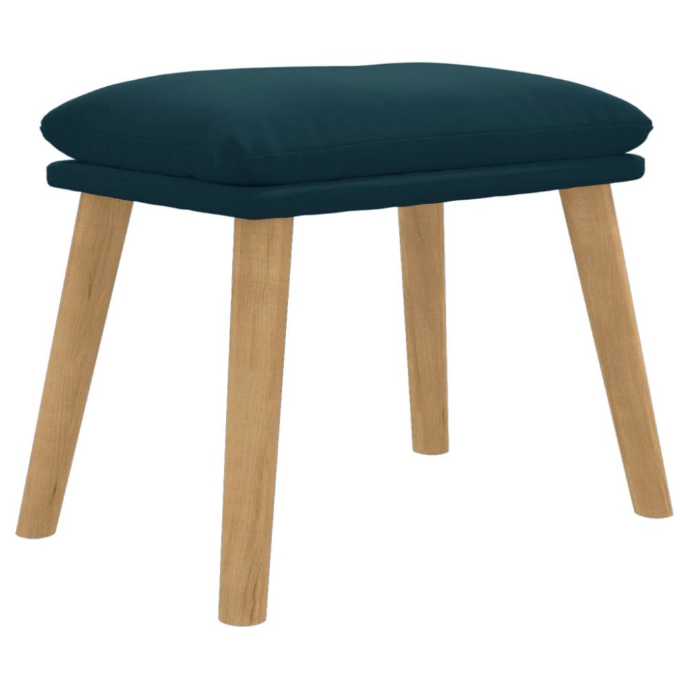 vidaXL Taburet, albastru, 45x29,5x35 cm, catifea