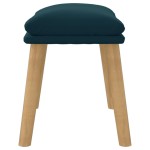 vidaXL Taburet, albastru, 45x29,5x35 cm, catifea vidaXL Taburet, albastru, 45x29,5x35 cm, catifea