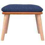 vidaXL Taburet, albastru, 45x29,5x35 cm, material textil și piele eco vidaXL Taburet, albastru, 45x29,5x35 cm, material textil și piele eco