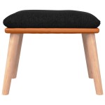 vidaXL Taburet, negru, 45x29,5x35 cm, textil & piele ecologică vidaXL Taburet, negru, 45x29,5x35 cm, textil & piele ecologică