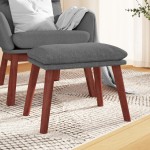 vidaXL Taburet, gri deschis, 45x29,5x35 cm, material textil vidaXL Taburet, gri deschis, 45x29,5x35 cm, material textil