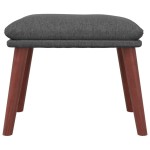 vidaXL Taburet, gri închis, 45x29,5x35 cm, material textil vidaXL Taburet, gri închis, 45x29,5x35 cm, material textil