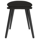 vidaXL Taburet, negru, 45x29,5x35 cm, material textil