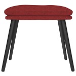 vidaXL Taburet, roșu vin, 45x29,5x35 cm, material textil vidaXL Taburet, roșu vin, 45x29,5x35 cm, material textil