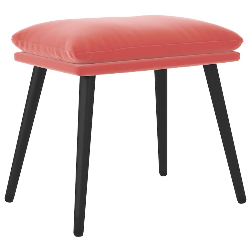 vidaXL Taburet, roz, 45x29,5x35 cm, catifea