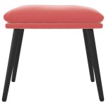 vidaXL Taburet, roz, 45x29,5x35 cm, catifea vidaXL Taburet, roz, 45x29,5x35 cm, catifea