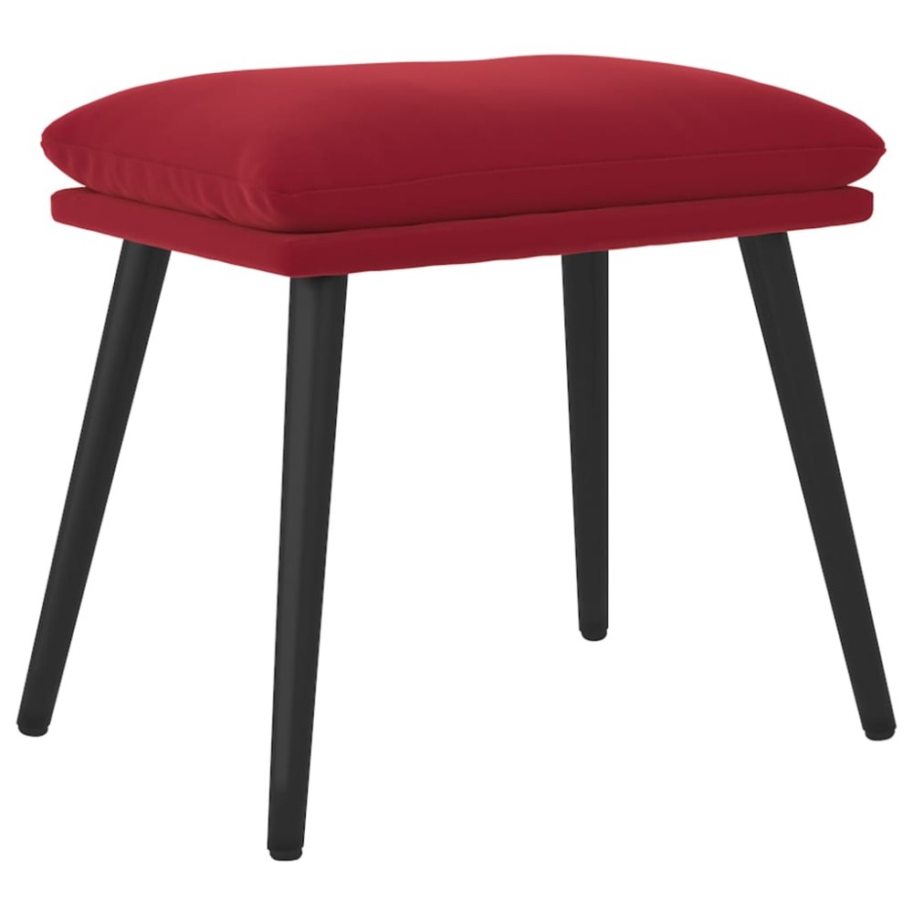 vidaXL Taburet, roșu vin, 45x29,5x35 cm, catifea