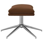 vidaXL Taburet, maro, 60x60x35 cm, microfibră vidaXL Taburet, maro, 60x60x35 cm, microfibră