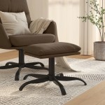 vidaXL Taburet, maro, 60x60x36 cm, material textil vidaXL Taburet, maro, 60x60x36 cm, material textil