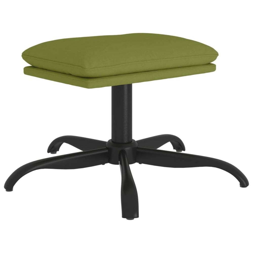 vidaXL Taburet, verde deschis, 60x60x36 cm, catifea