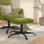 vidaXL Taburet, verde deschis, 60x60x36 cm, catifea vidaXL Taburet, verde deschis, 60x60x36 cm, catifea