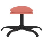 vidaXL Taburet, roz, 60x60x36 cm, catifea vidaXL Taburet, roz, 60x60x36 cm, catifea