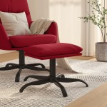 vidaXL Taburet, roșu vin, 60x60x36 cm, catifea vidaXL Taburet, roșu vin, 60x60x36 cm, catifea
