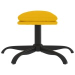 vidaXL Taburet, galben muștar, 60x60x36 cm, catifea vidaXL Taburet, galben muștar, 60x60x36 cm, catifea
