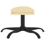 vidaXL Taburet, crem alb, 60x60x36 cm, catifea vidaXL Taburet, crem alb, 60x60x36 cm, catifea