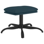 vidaXL Taburet, albastru, 60x60x36, catifea vidaXL Taburet, albastru, 60x60x36, catifea