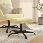 vidaXL Taburet, crem, 60x60x36 cm, piele ecologică vidaXL Taburet, crem, 60x60x36 cm, piele ecologică