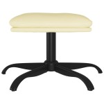 vidaXL Taburet, crem, 60x60x36 cm, piele ecologică vidaXL Taburet, crem, 60x60x36 cm, piele ecologică