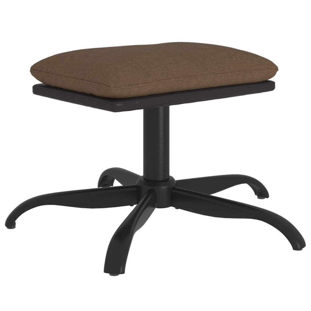 vidaXL Taburet, maro, 60x60x36 cm, textil și piele ecologică