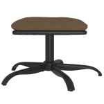 vidaXL Taburet, maro, 60x60x36 cm, textil și piele ecologică vidaXL Taburet, maro, 60x60x36 cm, textil și piele ecologică