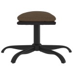 vidaXL Taburet, maro, 60x60x36 cm, textil și piele ecologică vidaXL Taburet, maro, 60x60x36 cm, textil și piele ecologică