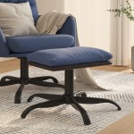 vidaXL Taburet, albastru, 60x60x36 cm, material textil și piele eco vidaXL Taburet, albastru, 60x60x36 cm, material textil și piele eco