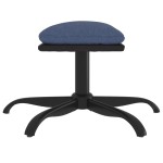 vidaXL Taburet, albastru, 60x60x36 cm, material textil și piele eco vidaXL Taburet, albastru, 60x60x36 cm, material textil și piele eco