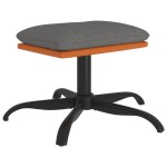 vidaXL Taburet, gri deschis, 60x60x36 cm, textil și piele ecologică vidaXL Taburet, gri deschis, 60x60x36 cm, textil și piele ecologică
