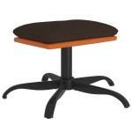 vidaXL Taburet, maro, 60x60x36 cm, textil și piele ecologică vidaXL Taburet, maro, 60x60x36 cm, textil și piele ecologică