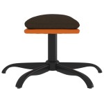 vidaXL Taburet, maro, 60x60x36 cm, textil și piele ecologică vidaXL Taburet, maro, 60x60x36 cm, textil și piele ecologică