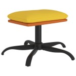 vidaXL Taburet, galben muștar, 60x60x36 cm, textil și piele eco vidaXL Taburet, galben muștar, 60x60x36 cm, textil și piele eco