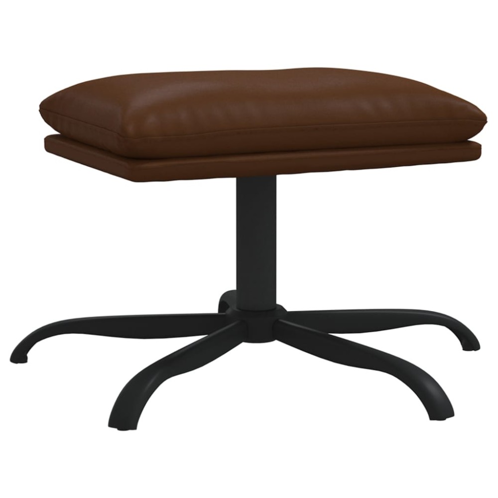 vidaXL Taburet, maro, 45x29,5x36 cm, piele ecologică lucioasă