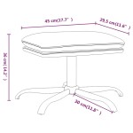 vidaXL Taburet, maro, 45x29,5x36 cm, piele ecologică lucioasă vidaXL Taburet, maro, 45x29,5x36 cm, piele ecologică lucioasă